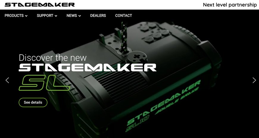 Новый сайт сценического подъемного оборудования STAGEMAKER